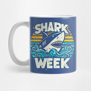 Shark Week Retro Style Mug